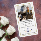 Funeral Photo Prayer for Pilot Modern Aviation