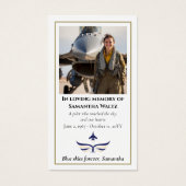 Funeral Photo Prayer for Pilot Modern Aviation (正面)