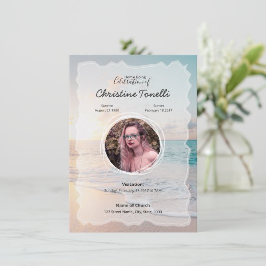 Funeral Prayer Card (スタンド正面)