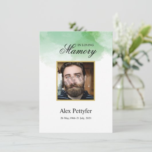 Funeral Prayer Card Template (スタンド正面)