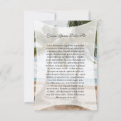 Funeral Prayer Card Template (裏面)