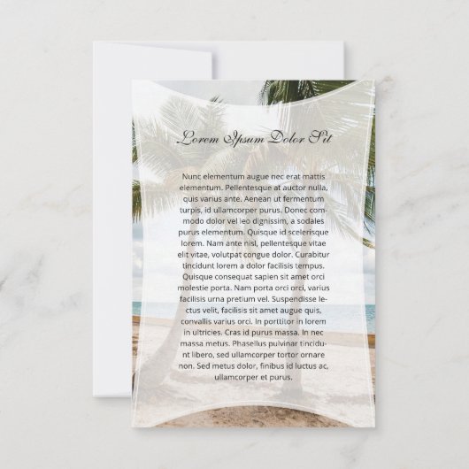 Funeral Prayer Card Template (裏面)