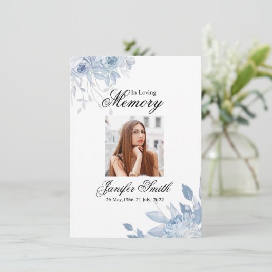 Funeral Prayer Card Template (スタンド正面)