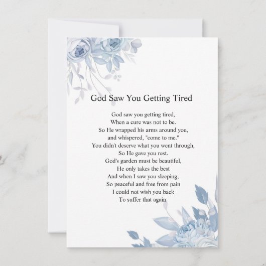 Funeral Prayer Card Template (裏面)