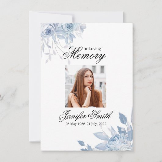Funeral Prayer Card Template (正面)
