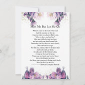 Funeral Prayer Card Template (裏面)