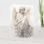 Funeral Program Angel Memorial Service Elegant プログラム (裏面)