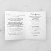 Funeral Program Angel Memorial Service Elegant プログラム (内部)