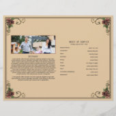 Funeral Program Flyer Template (裏面)