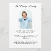 Funeral Program Photo Celebration of Life Service プログラム (正面)