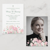 Funeral Romantic Wildflower to Remember Loved Ones 名刺 (正面/裏面)