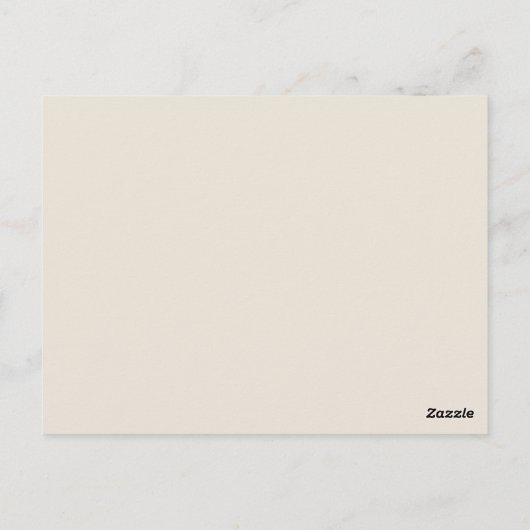 Funeral Service, Cream theme, Share a memory card ポストカード (裏面)