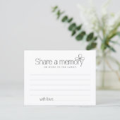 Funeral Service Share a memory Fairy Sympathy Card ポストカード (スタンド正面)