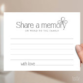 Funeral Service Share a memory Fairy Sympathy Card ポストカード