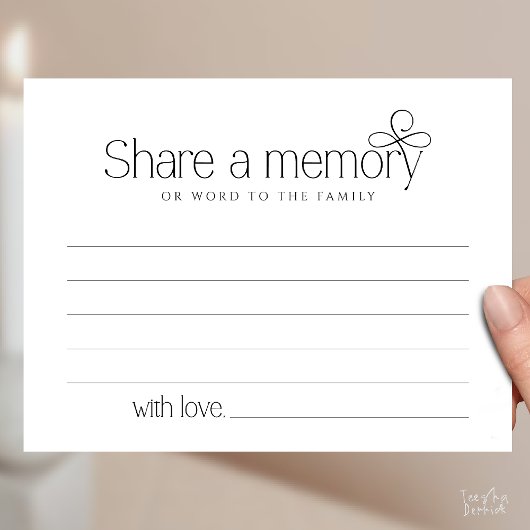 Funeral Service Share a memory Fairy Sympathy Card ポストカード