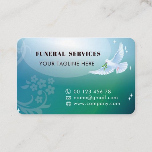 Funeral Services Business Cards Collection 名刺 (正面)