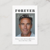 Funeral Sympathy Budget Thank You Cards 名刺 (正面)