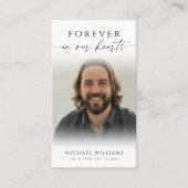 Funeral Sympathy Memorial Prayer Card 名刺 (正面)