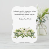 Funeral Thank You Card  (スタンド正面)