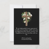 Funeral Thank You Card – With Gratitude サンキューカード (正面)