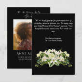 Funeral Thank You Card – With Gratitude サンキューカード (正面/裏面)