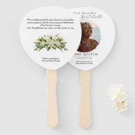 Funeral Thank You Fan – With Gratitude ハンドファン