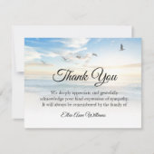 Funeral Thank You Note Grief Nature | Bereavement サンキューカード (正面)