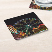 Funfair Ferris Wheel at Night スクエアペーパーコースター (アングル)