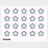 Fünfecke pentagons ラウンドシール (シート)