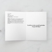 Funfettiのバースデー・カード カード (内部)