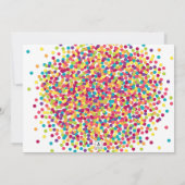 Funfettiの写真の誕生会 招待状 (裏面)