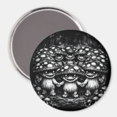 Fungus Folk •  BurnsInHellによる森の生き物たち マグネット (正面/裏面)