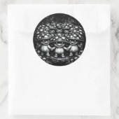 Fungus Folk • BurnsInHellによる森林の生き物たち ラウンドシール (バッグ)
