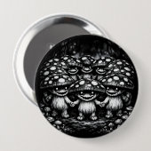 Fungus Folk • BurnsInHellによる森林の生き物たち 缶バッジ (正面&裏面)