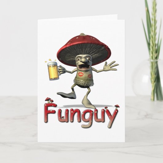 Funguyのきのこの挨拶状 カード (正面)