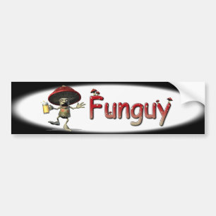 Funguyのきのこ バンパーステッカー