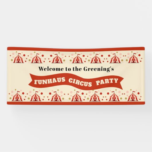 FunHaus Big-Top Circus Party 横断幕 (横)