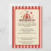FunHaus Circus Party Big-Top 招待状 (正面)