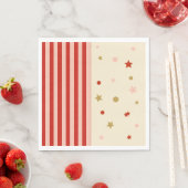 FunHaus Circus Stripes & Stars Party スタンダードランチョンナプキン (インサイチュ)