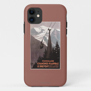 Funiculaire Le Breventのケーブル・カーポスター iPhone 11 ケース