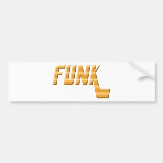 FUNK バンパーステッカー (正面)