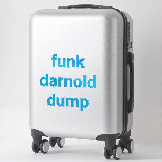 funk darnold  dump Hankamer Artjunkhaus Splash-Art シール (スーツケース)
