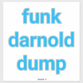funk darnold  dump Hankamer Artjunkhaus Splash-Art シール (シート)