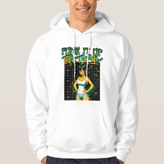 FUNK IT UP-良い人生 パーカ (正面)