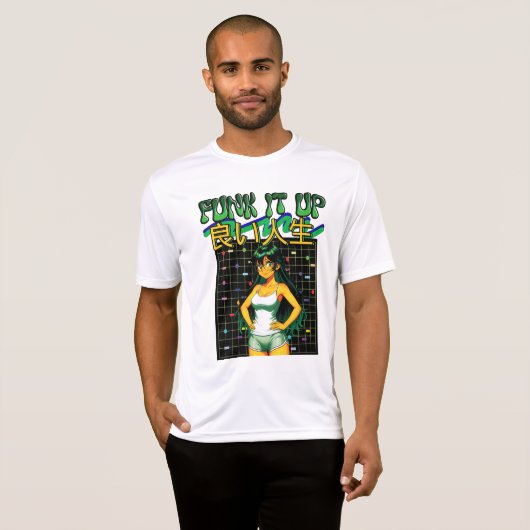 FUNK IT UP-良い人生 Tシャツ (正面フル)