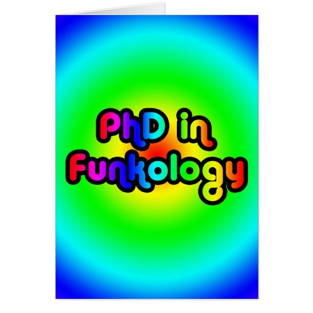 Funkologyのlolのおもしろいの冗談のファンクの虹のPhD (正面)