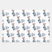 Funky 90's Theme Birthday Gift Set of 3  ラッピングペーパーシート (正面2)