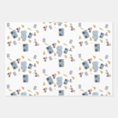 Funky 90's Theme Birthday Gift Set of 3  ラッピングペーパーシート (正面)