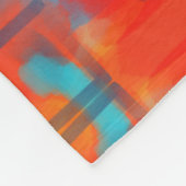 Funky Abstract Bright Colored フリースブランケット (角)