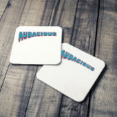 Funky Blue/Red Vocabulary-Audacious Retro Style コースター